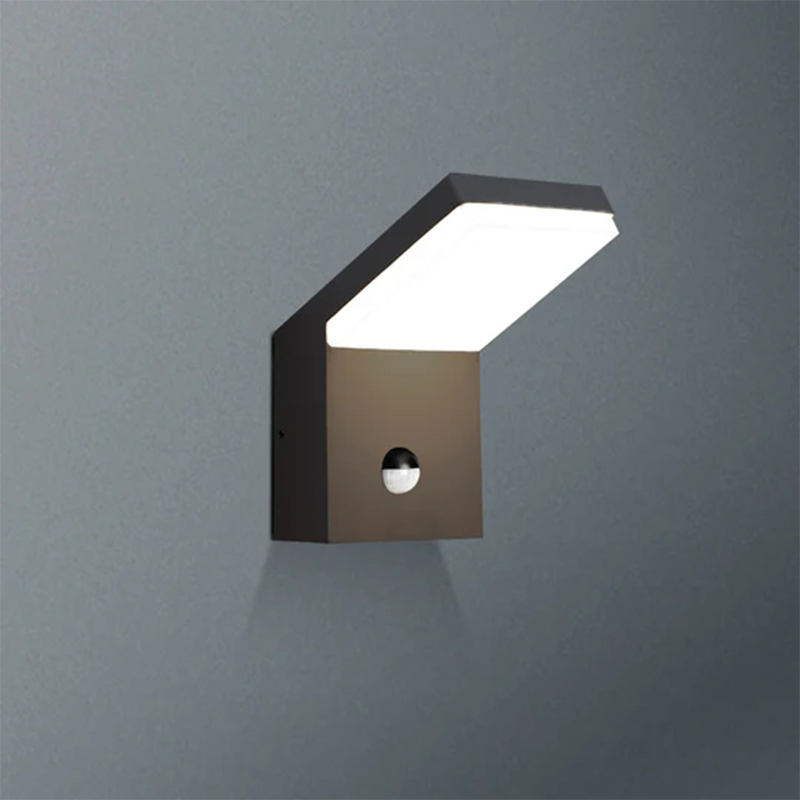 19217 IP54 18W 1800Lm Grigio/Bianco/Nero LED Applique da esterno con rilevatori di movimento
