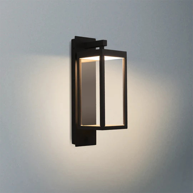 22527 LED Bianco/Nero/Grigio IP54 13W 750Lm Lampada da Parete con Sensore da Esterno